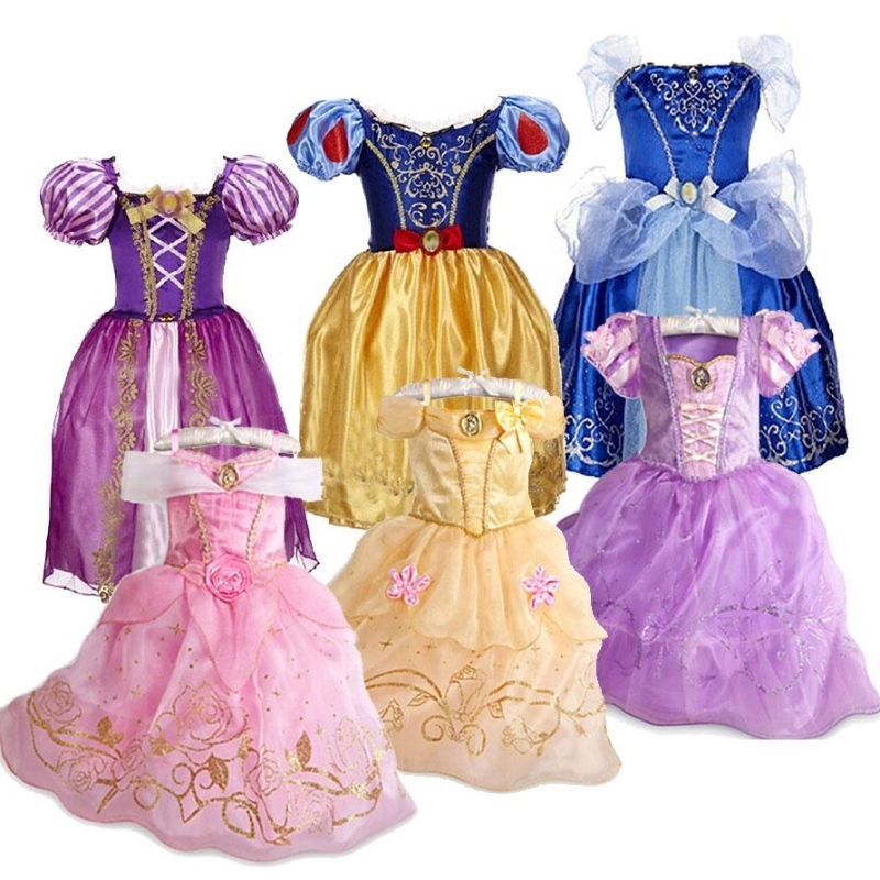 Carnival Encanto Isabella TV -film Cosplay Girls Korte mouw Flower Ruches Princess Party Kleding Kostuums