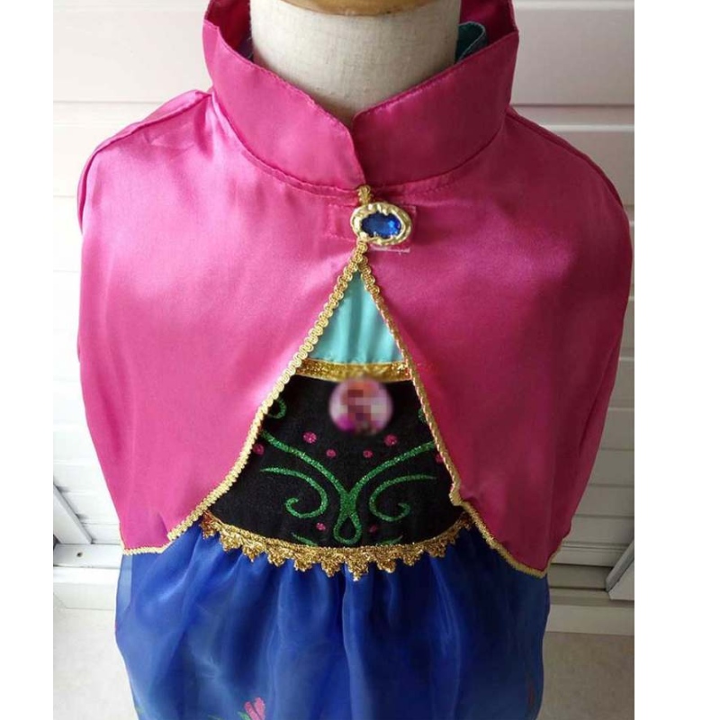 Girls Elsa Anna Dress Cartoon Cosplay Snow Queen Princess Dresses Elsa Toddler Children Clothing Dresses For Girls