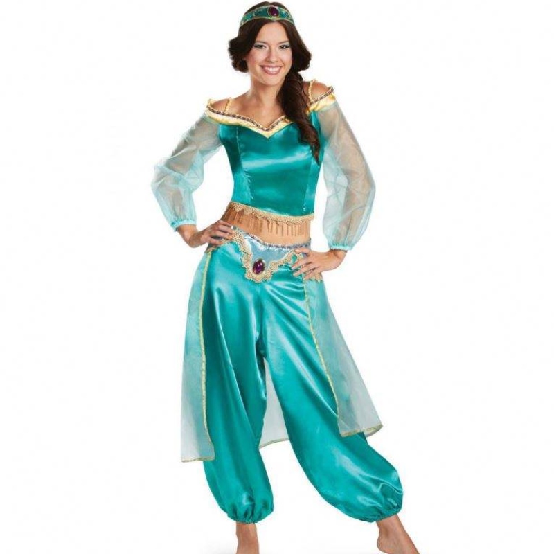 Jasmine prinses jurk volwassen cosplay Halloween kostuum cosplay podium slijtage
