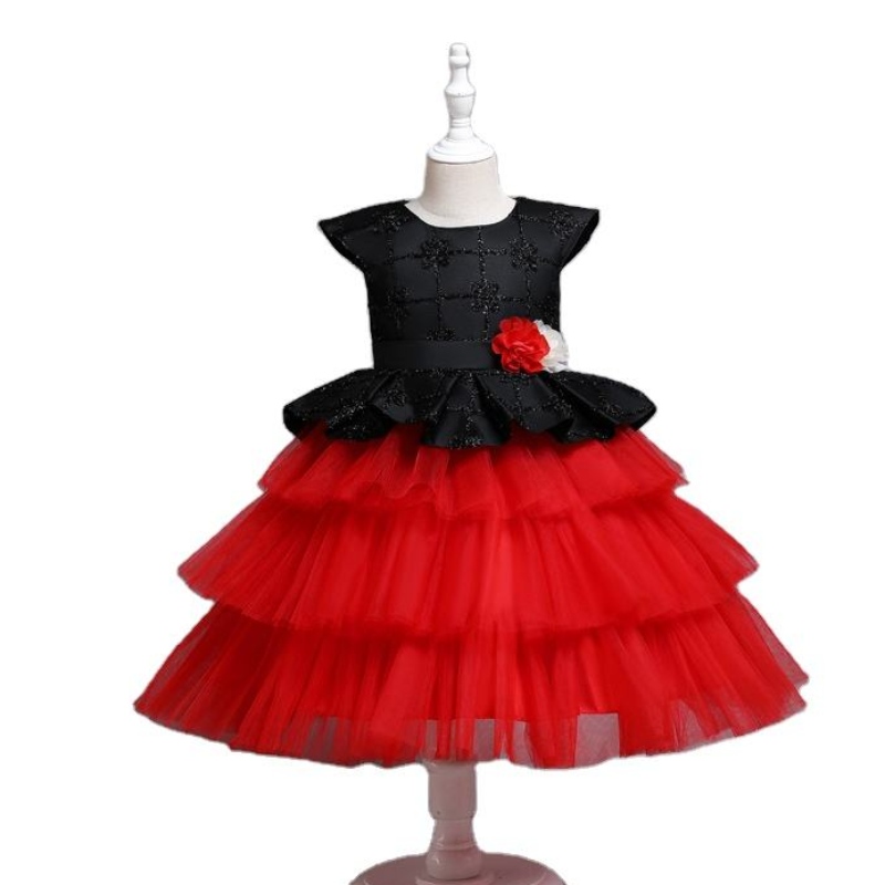 Children\'s Mesh Princess Dress Cake Tutu Rok voor verjaardag piano performance feest
