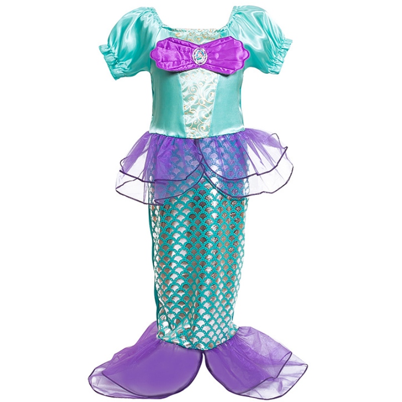 Meisje kleine zeemeermin prinses fancy verkleed kostuum kinderen zomerjurken kinderen Halloween verjaardagsfeestje outfit kleding