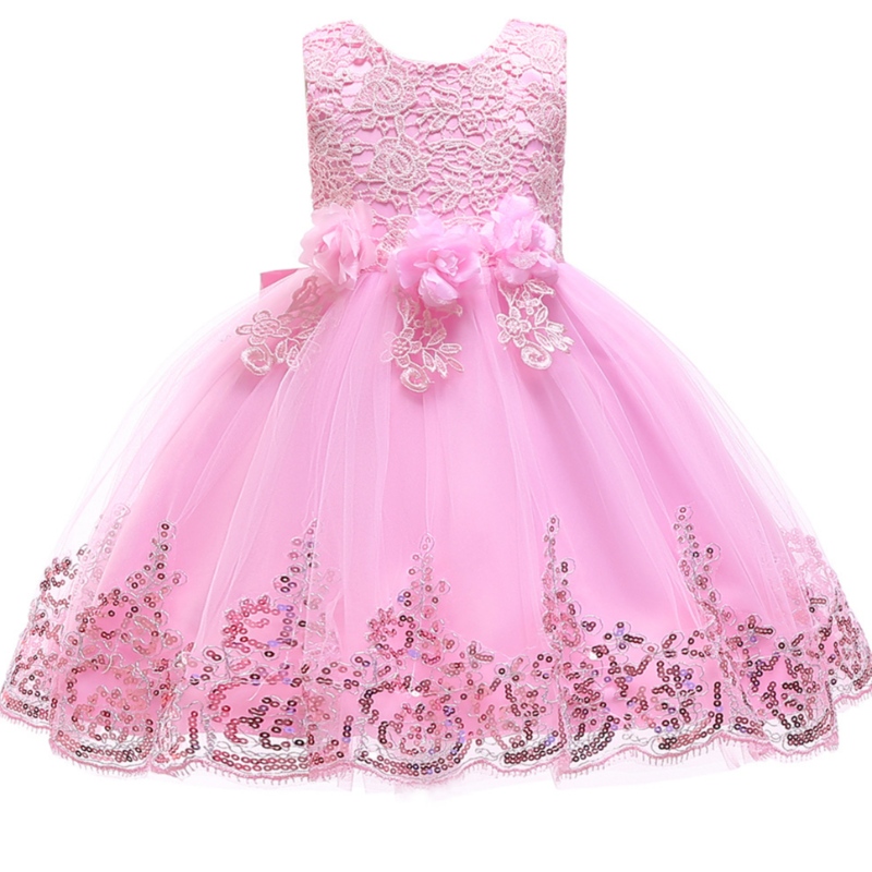 Baby bloem prinses jurk mouw feestjurk mooie meidjurk