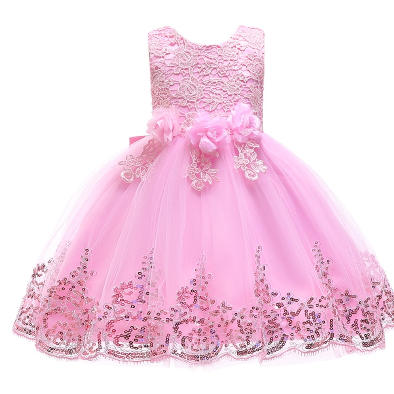 Babymeisje trouwjurk mooie verjaardagsfeestje jurk mouwloze tutu-jurken voor meisjes 2-12 jaar oud