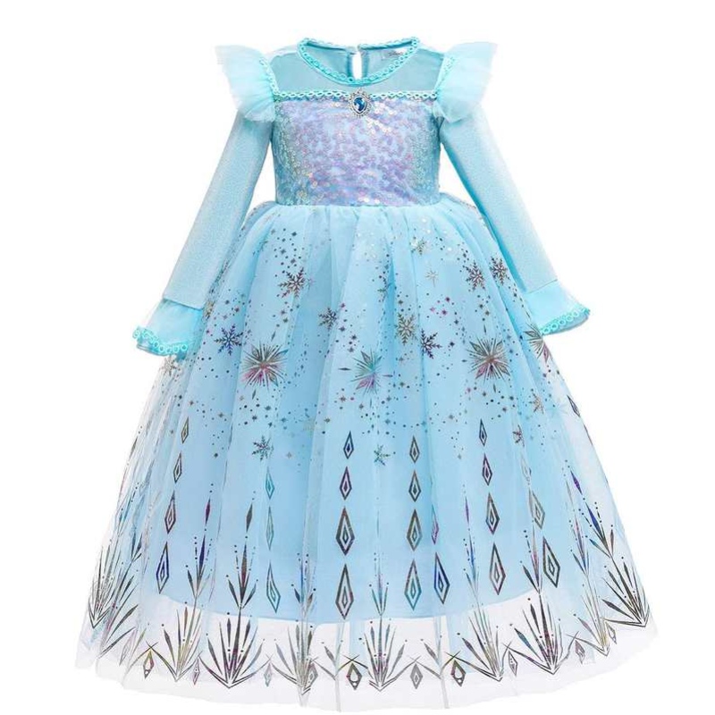 Baige Halloween -kostuum voor kinderen meisjes \\\\ \'prinses jurken kerstcarnaval Anna Elsa cosplay jurk kinderen feestkleding