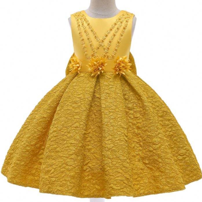 Baigenieuwe meisjes \\\\ \'trouwjurken kleine kinderen \\\\\' s catwalk prinses jurk verjaardagsfeestje baljurk l5252
