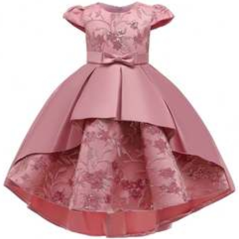 Baige groothandel kinderen \\\\ \'s kledingnieuwe bloemen kinderen bloemenjurk voor meisjesjurk fancy t5170