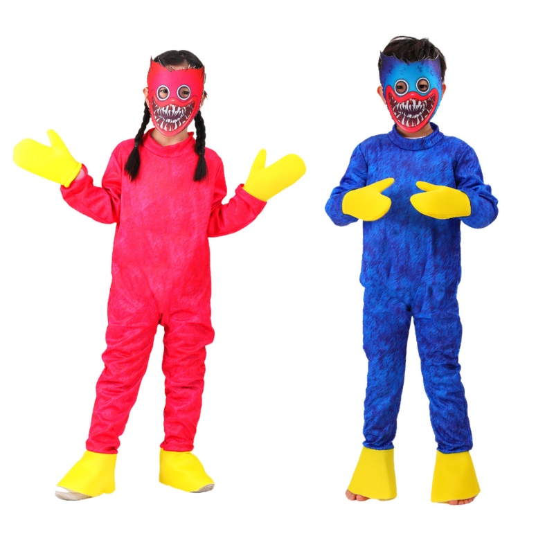 Poppy Playtime Cosplay kleding jongens meisjes game horror peluche kleding Halloween -kostuum voor kinderen