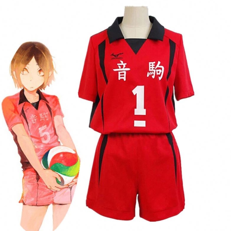 Volwassen Haikyuu Nekoma High School#5 1 Kenma Kozume Kuoo Tetsuro Cosplay Haikiyu Volley Ball Team Jersey Sportswear uniform