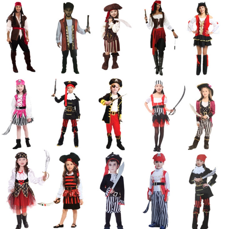 Amazon Hot Sale Cosplay Costume Halloween Piraten feestkleding voor kinderen